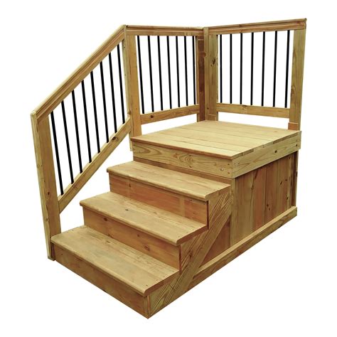 wood steps for mobile home